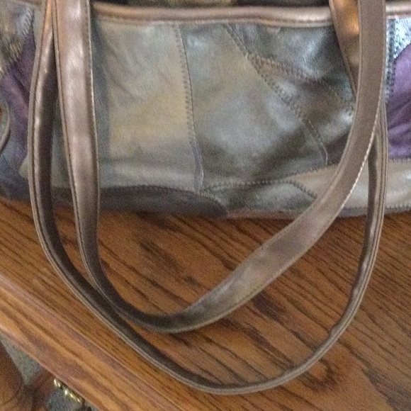 🎖️Unbranded Patchwork Leather Shoulder Bag - Picture 2 of 16